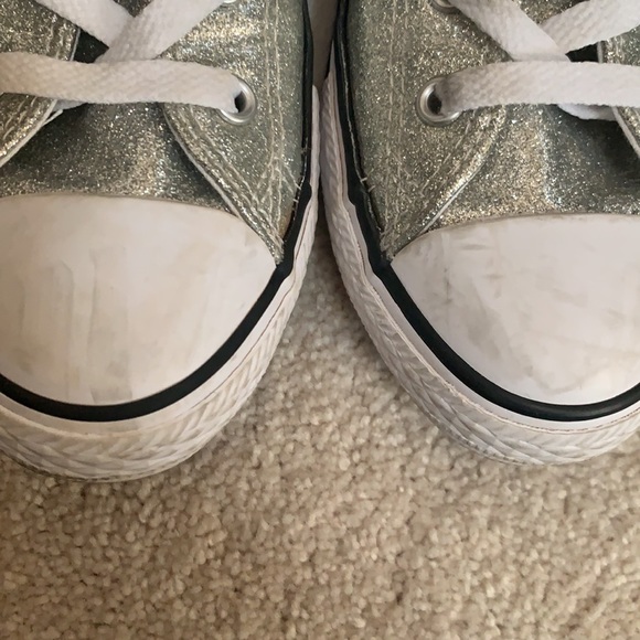 Converse girls silver size 3 - Picture 4 of 11